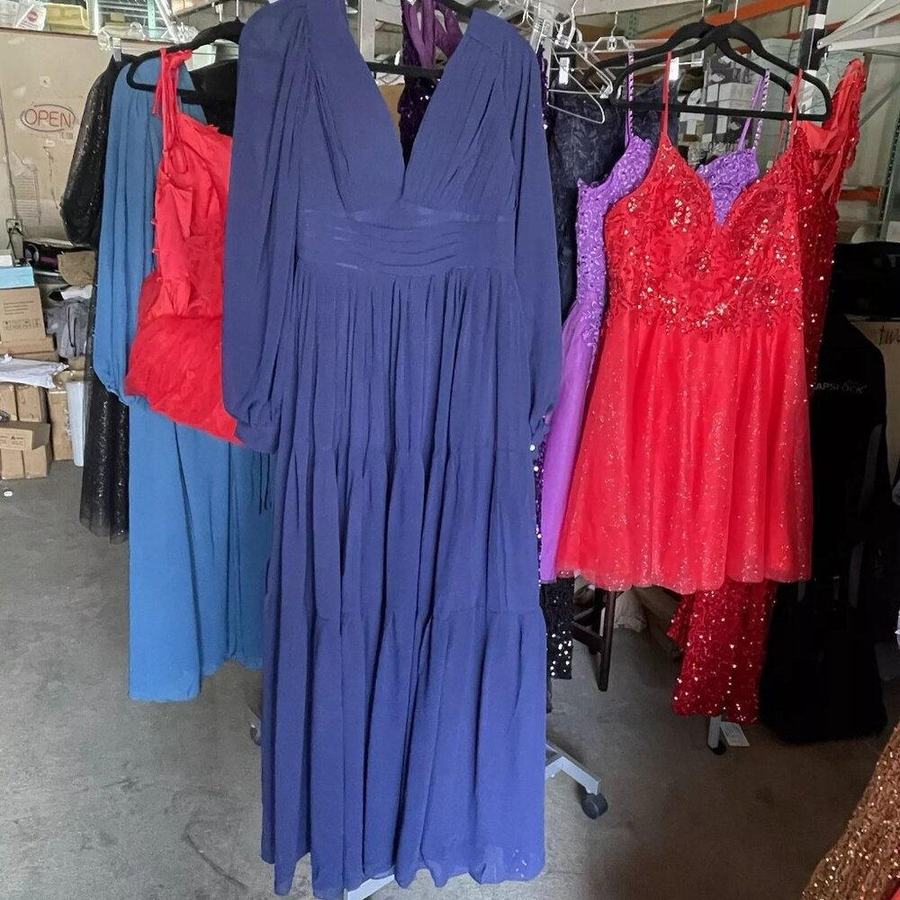 Long Formal Royal blue Dress